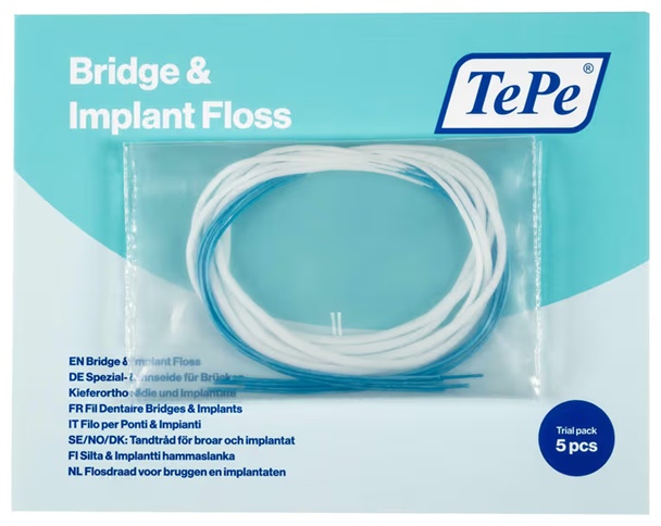 TePe Bridge Implant Floss флоссер 5 шт