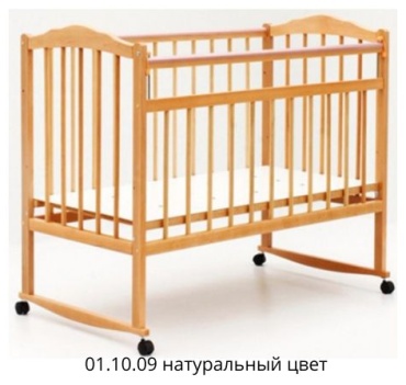 Детская кровать 250002, 60x120 см, светло-коричневый