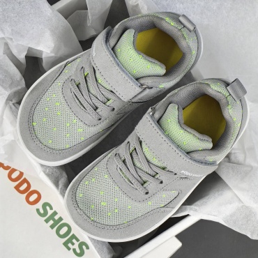Кеды PODOSHOES Босоногая обувь barefoot для детей зеленый, серый