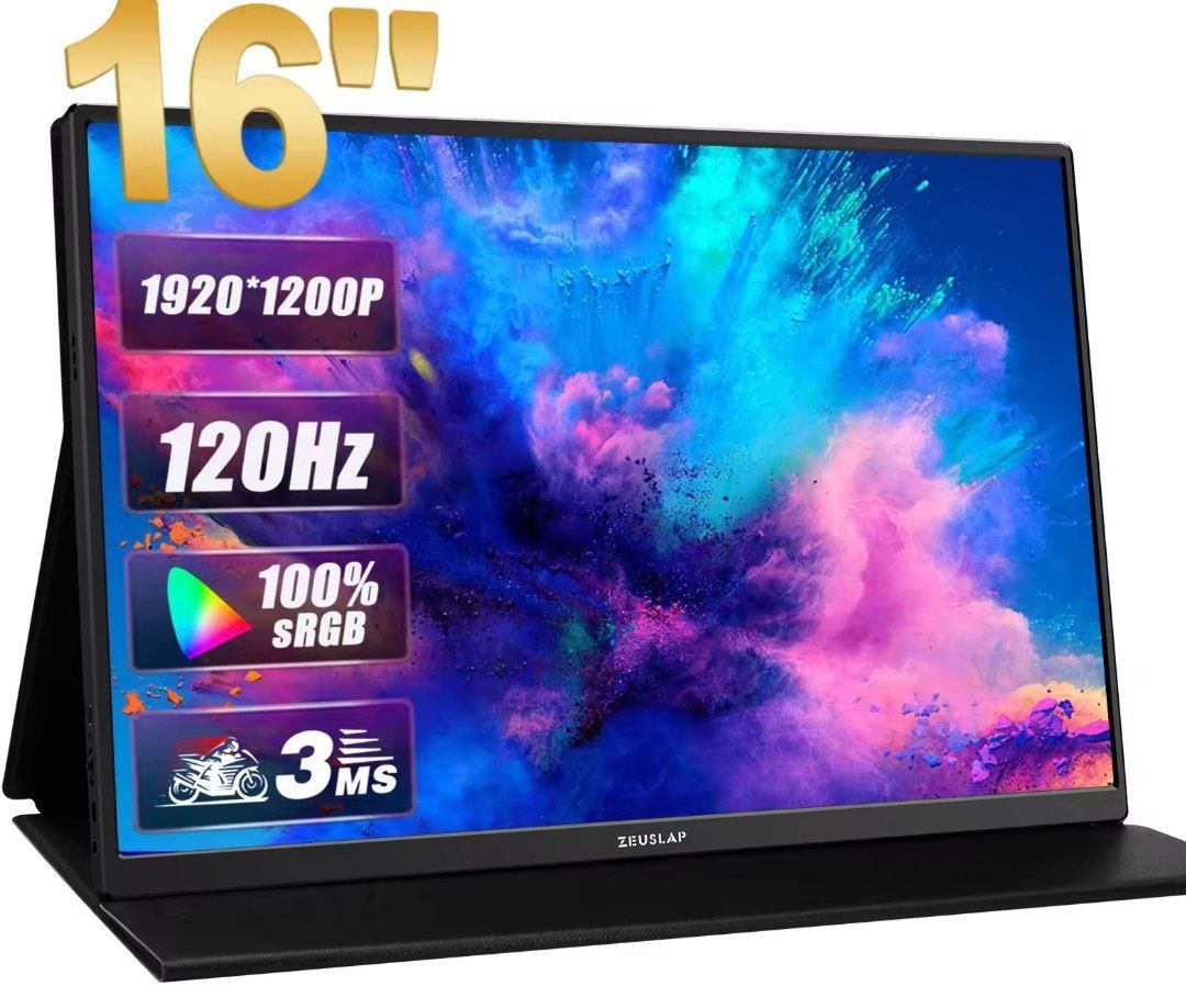 Монитор 16" ZEUSLAP P16 черный