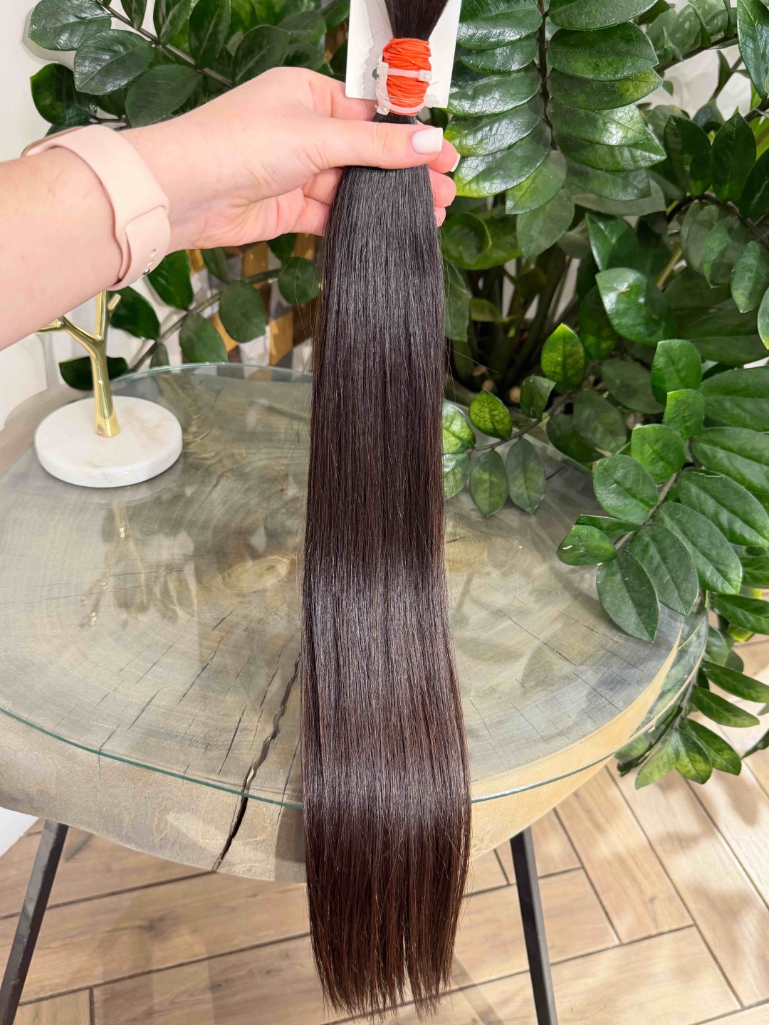 Hair market world волос для наращивания срез волос темно коричневый женский