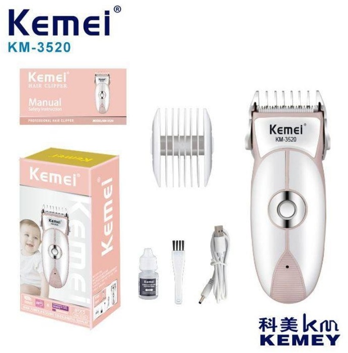 Kemei машинка для стрижки Km-3520 белый