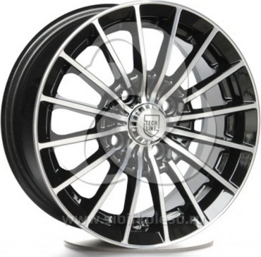 Tech-Line 302 BD 58.6 5.5x13/4x98 D58.6 ET28 4 диска черный, серебристый, графит