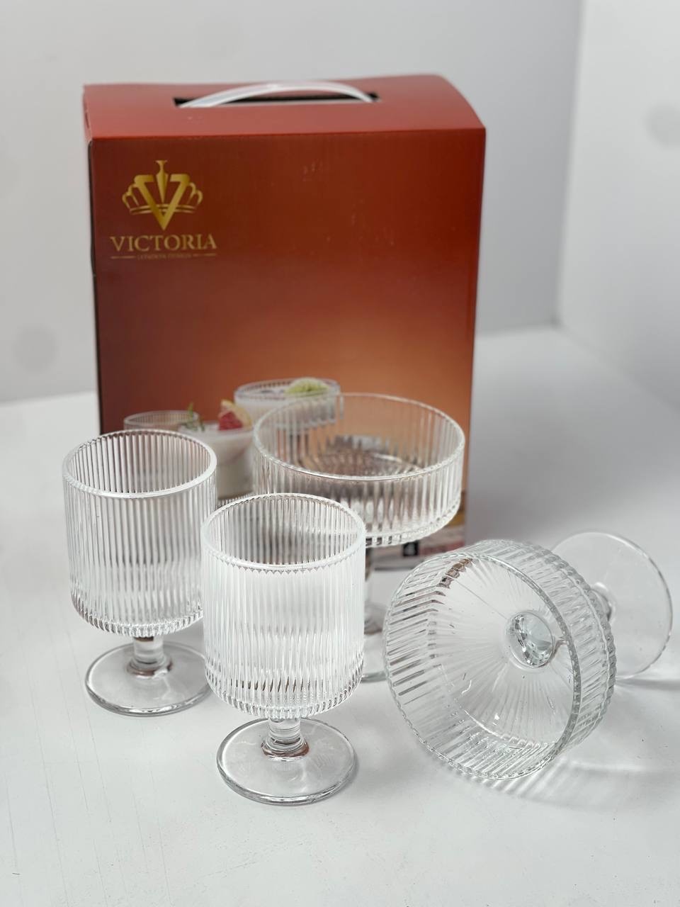 Victoria креманка Icecream круглая 4 шт, стекло