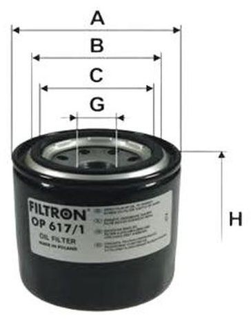 FILTRON масляный фильтр OP6171