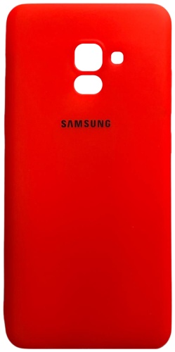 Чехол S&M для Samsung Galaxy A8+ (2018) оранжевый