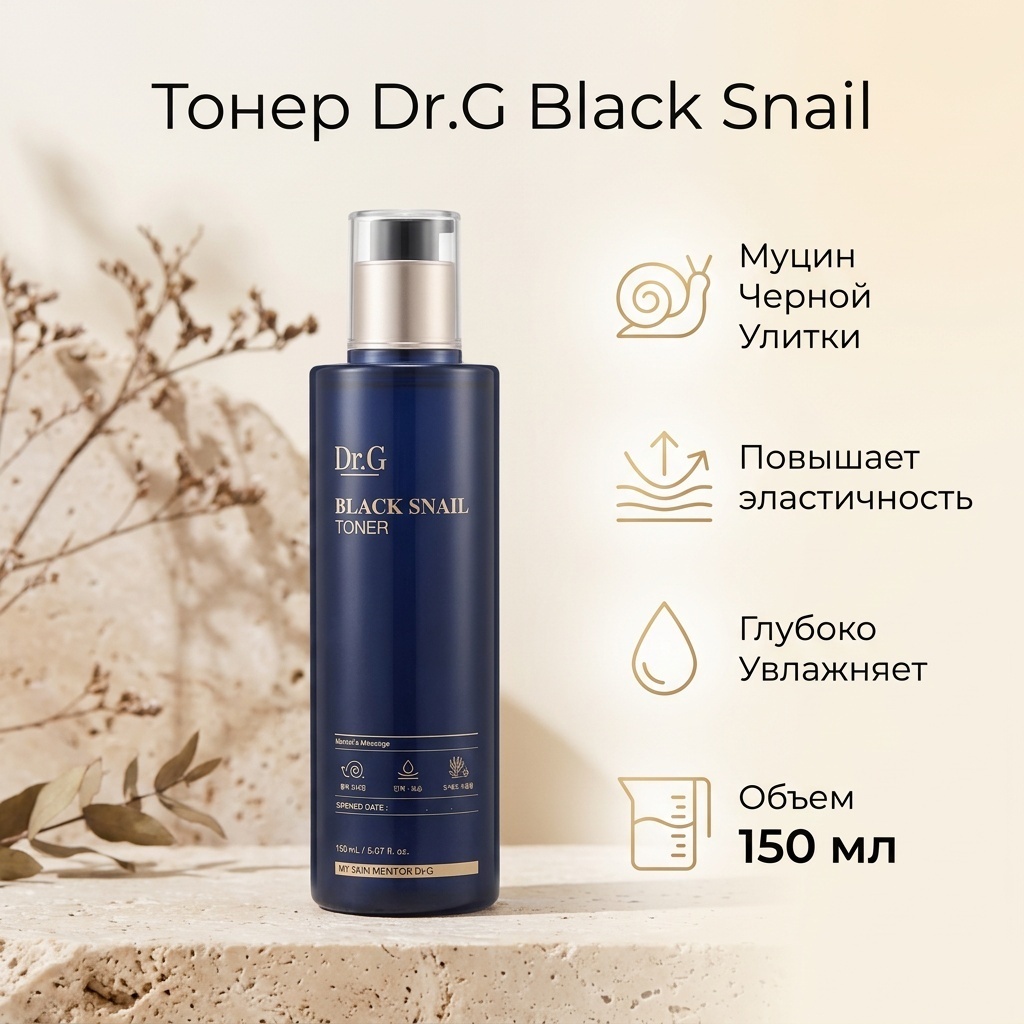 Dr.G тонер Black Snail 150 мл