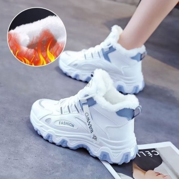 Полуботинки Fashion белый, голубой