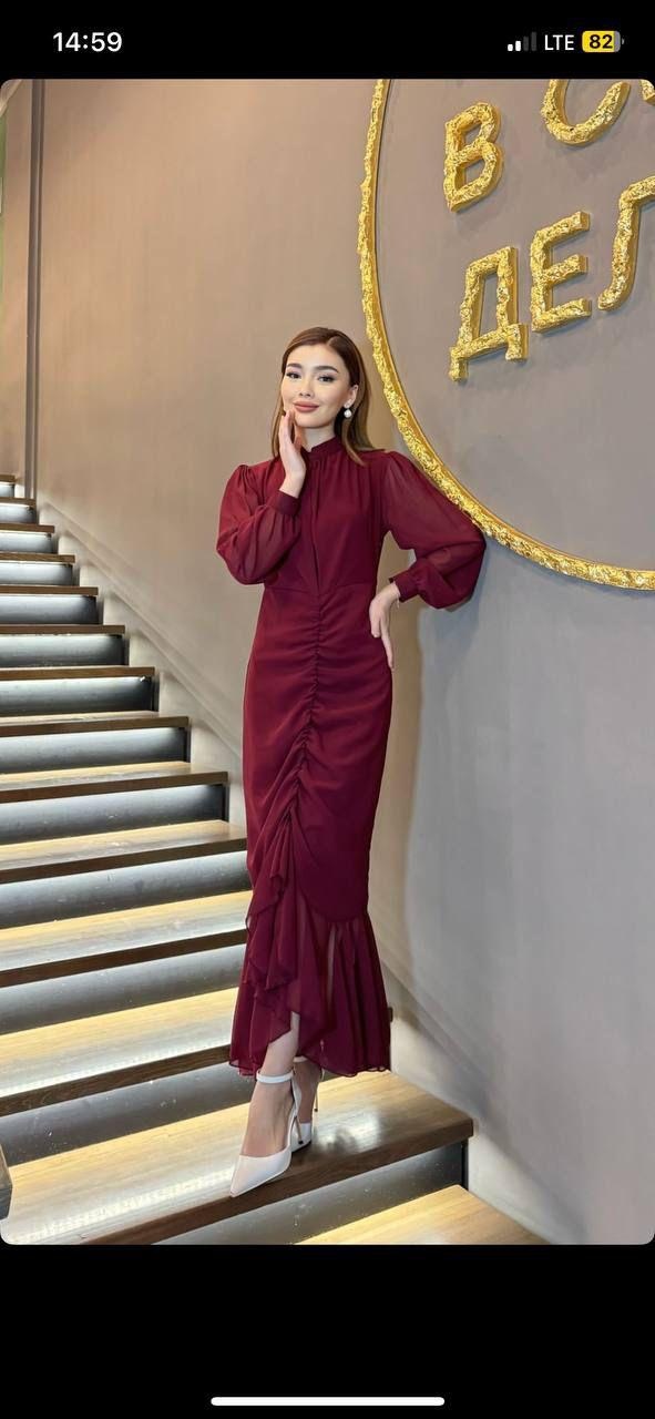 Вечернее платье NUR Collection бордовый