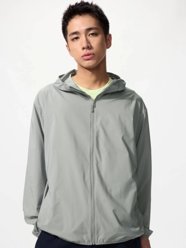 Парка Uniqlo серый