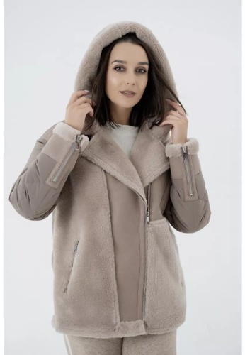 Дубленка Ikostyle коричневый, бежевый
