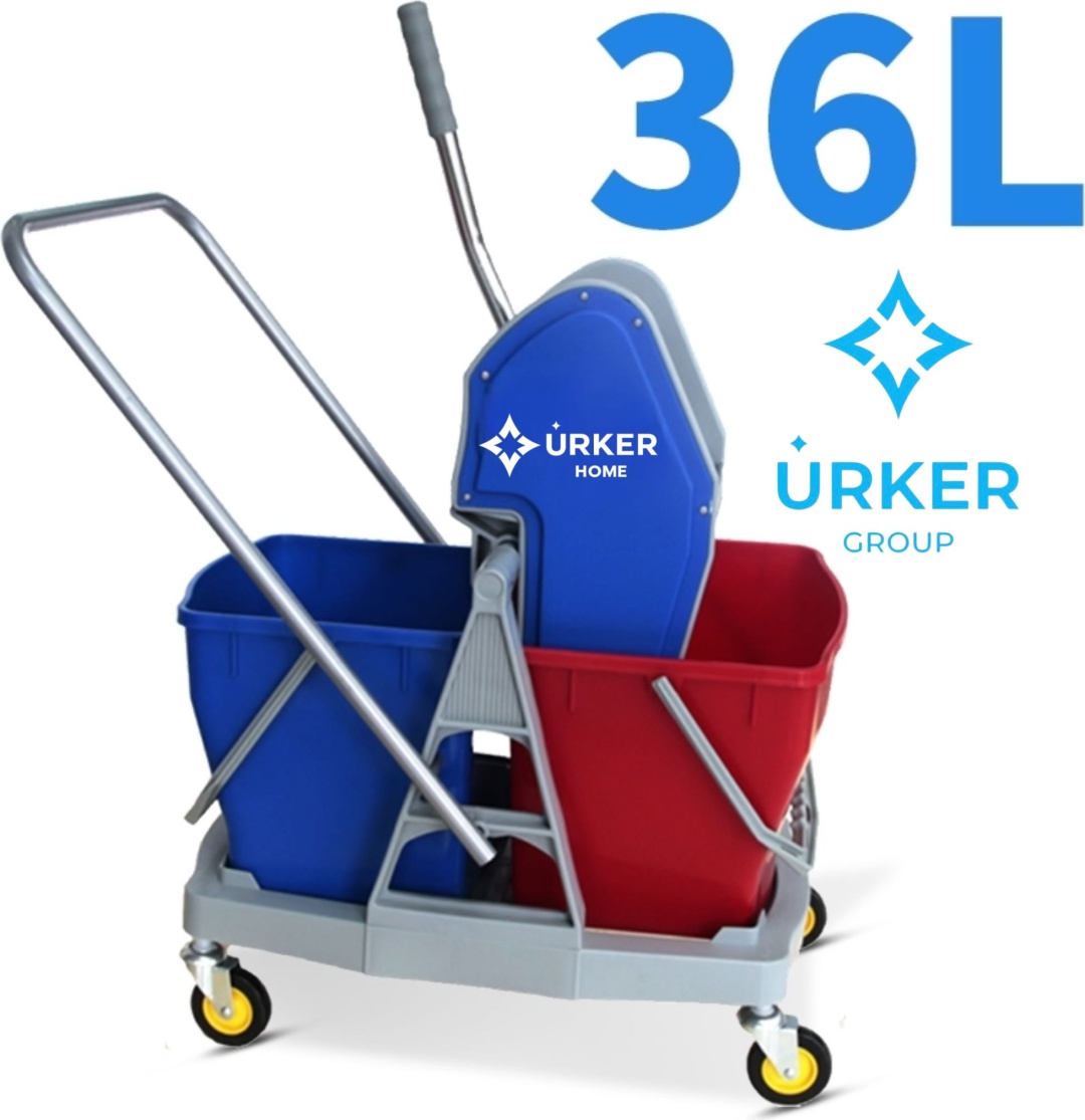 Уборочная тележка URKER В-045, пластик, металл