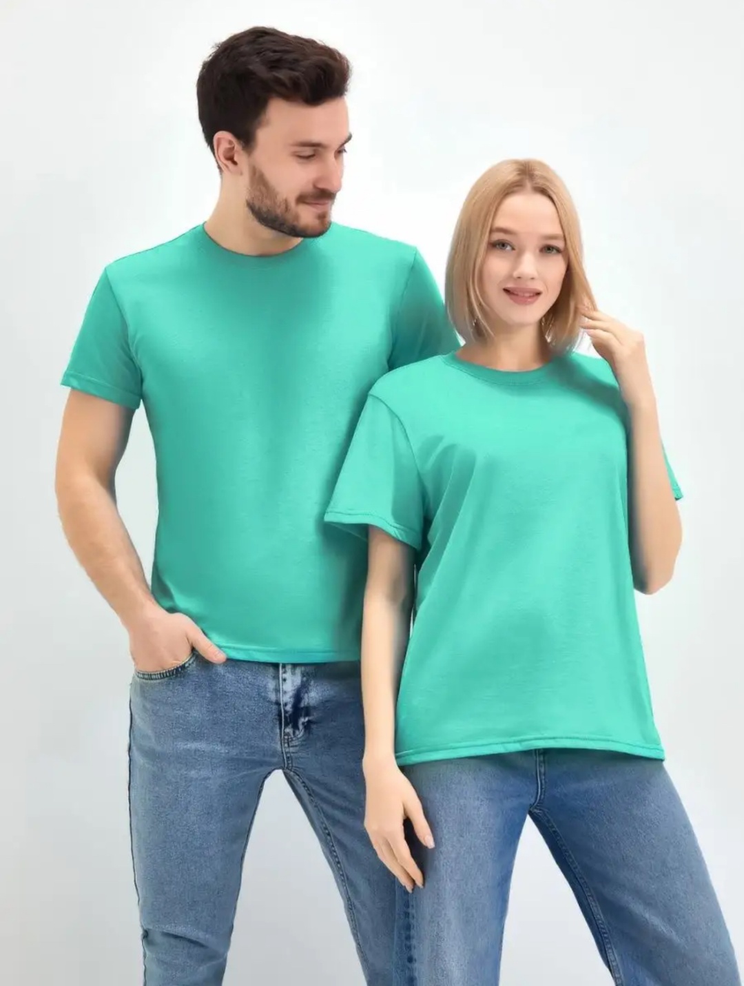 Футболка Baizhan бирюзовый