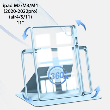 Чехол для Apple iPad Air (2020), iPad Air (2022), iPad Air 11 (2024), iPad Air 11 (2025) 10.9 дюйм голубой