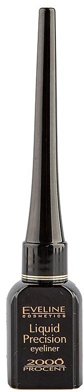 Eveline Cosmetics Liquid Precision Eyeliner 2000 Procent подводка черный Black