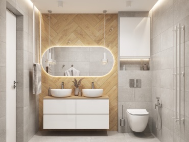 Тумба без раковины Cersanit Moduo 120см со столешницей, 120x55x45 см, белый, коричневый