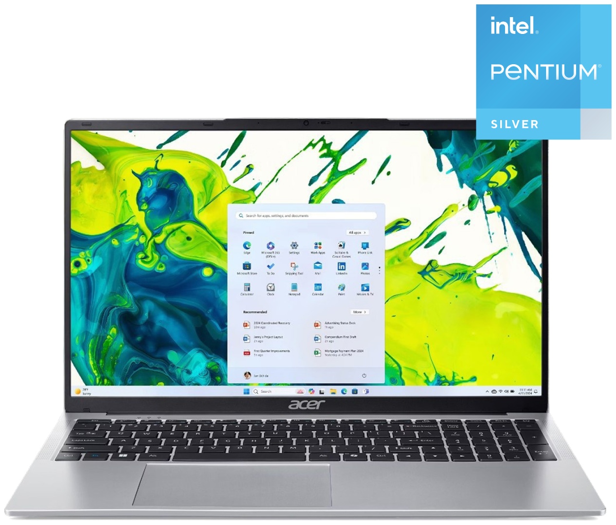 Ноутбук Acer Aspire Lite AL15-32P-P0BX 15.6" / 8 Гб / SSD 256 Гб / Без ОС / NX.JB8ER.002