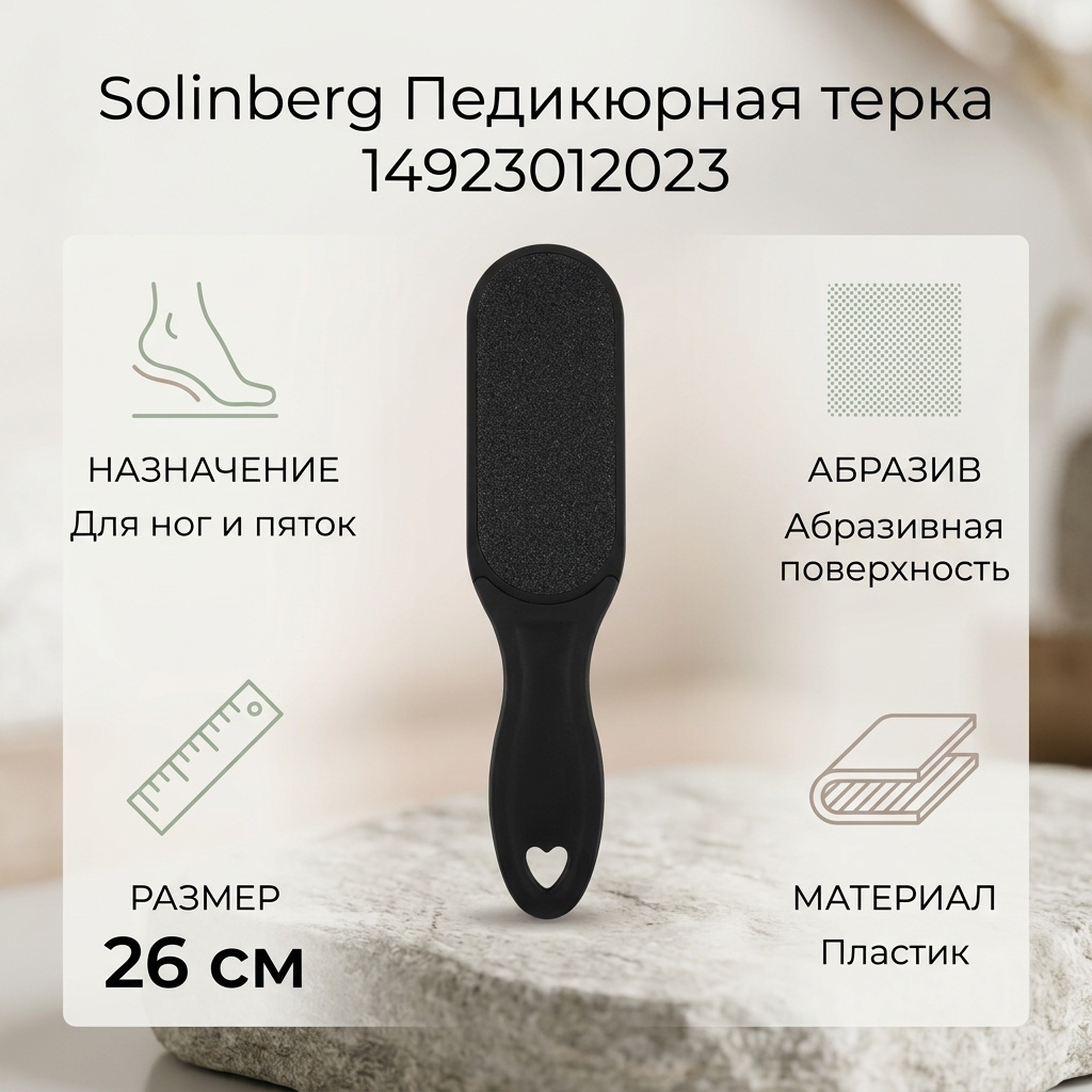 Solinberg терка педикюрная 14923012023 абразив 1 шт