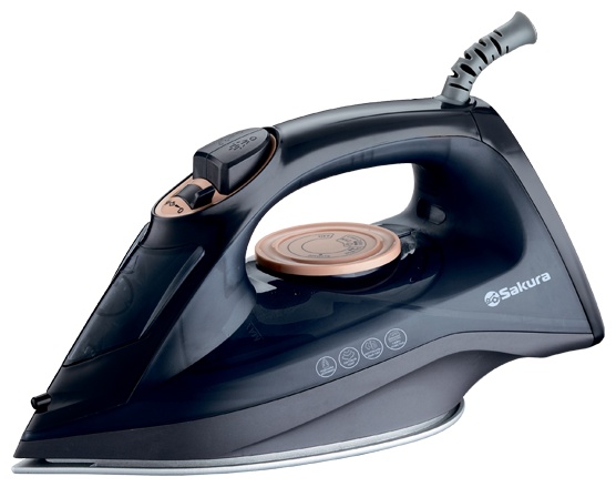 Утюг SAKURA SA-3073CBK черный, золотистый