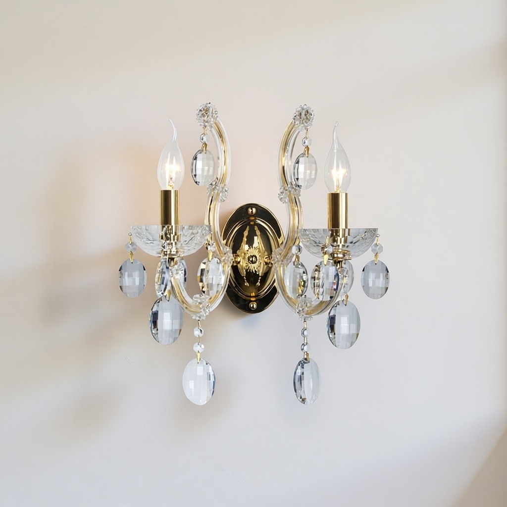 Бра настенный Crystal Lux Е14, золотистый