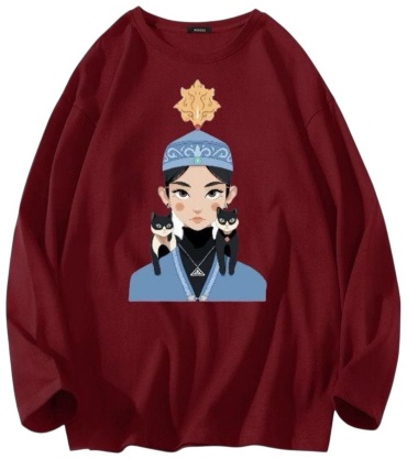 Лонгслив KADI brand бордовый