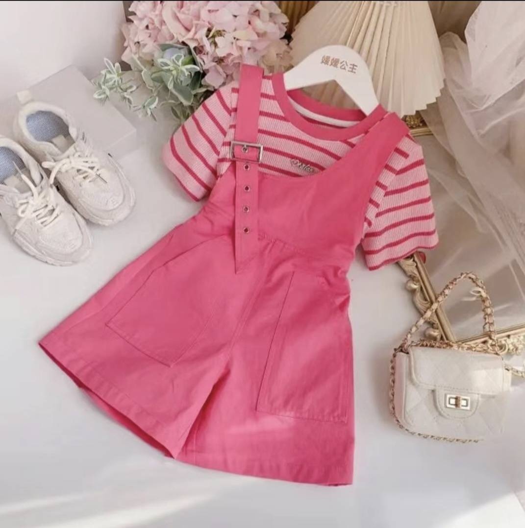 Комбинезон с шортами BABY STYLE розовый
