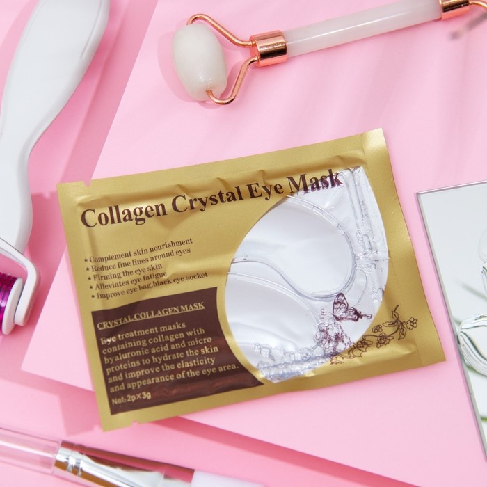 Патчи гидрогелевые Патчи гидрогелевые для глаз Collagen Crystal, прозрачные от отеков 1 шт