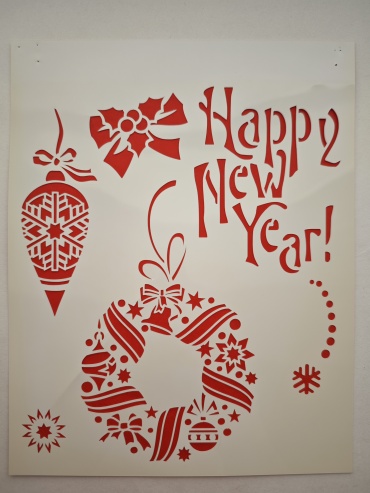 Трафарет Happy New year HNY1200