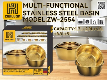 Миска-дуршлаг ZWILLON zw-2554 36 см нержавеющая сталь, 2.9 л 6 шт