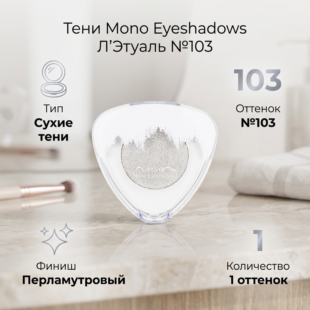 Лэтуаль тени сухие Mono Eyeshadows 103