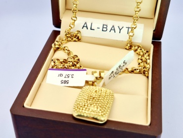 AL-BAYT MDM3215 длина 55 см, вес 10.02 г золото, плетение якорное