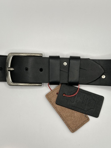Ремень Mr. Belt натуральная кожа 127 см черный