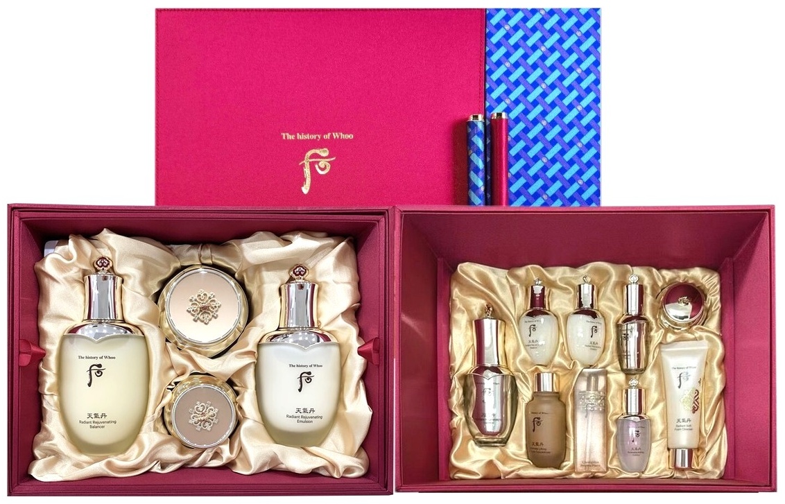 The History of Whoo Cheongidan Radiant Queen Rejuvenating Skin care Special Set Премиальный Люксовый Лифтинг Сундук-Набор по Уходу за Кожей Лица набор по уходу за лицом унисекс