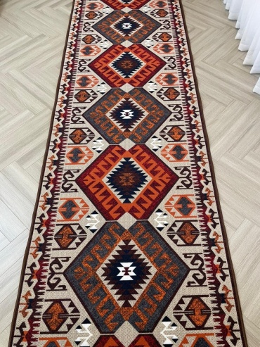 Ковровая дорожка S&M Сomfort безворсовая, полипропилен, 200 см x 5.5 м