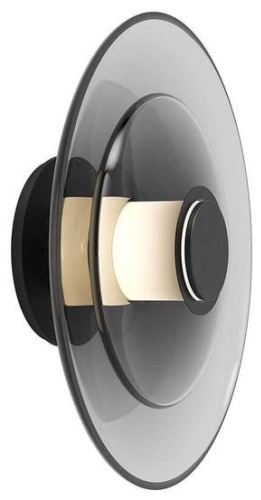 Бра настенный Venn Electro LED, черный, серый, прозрачный