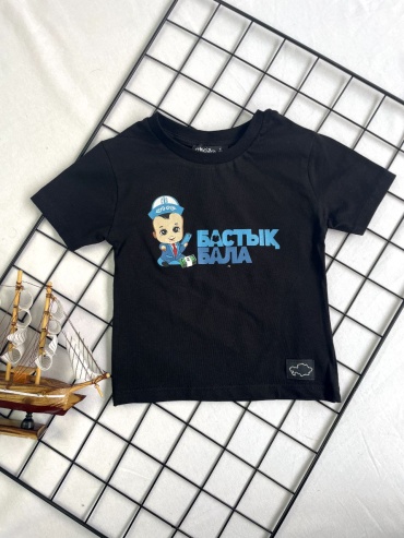 Футболка Бастық бала черный