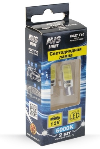 AVS A78442S светодиодная W5W, 1 шт