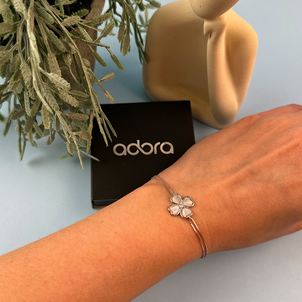 Adora 266926091ad длина 20 см, вес 2.18 г серебро, плетение панцирное