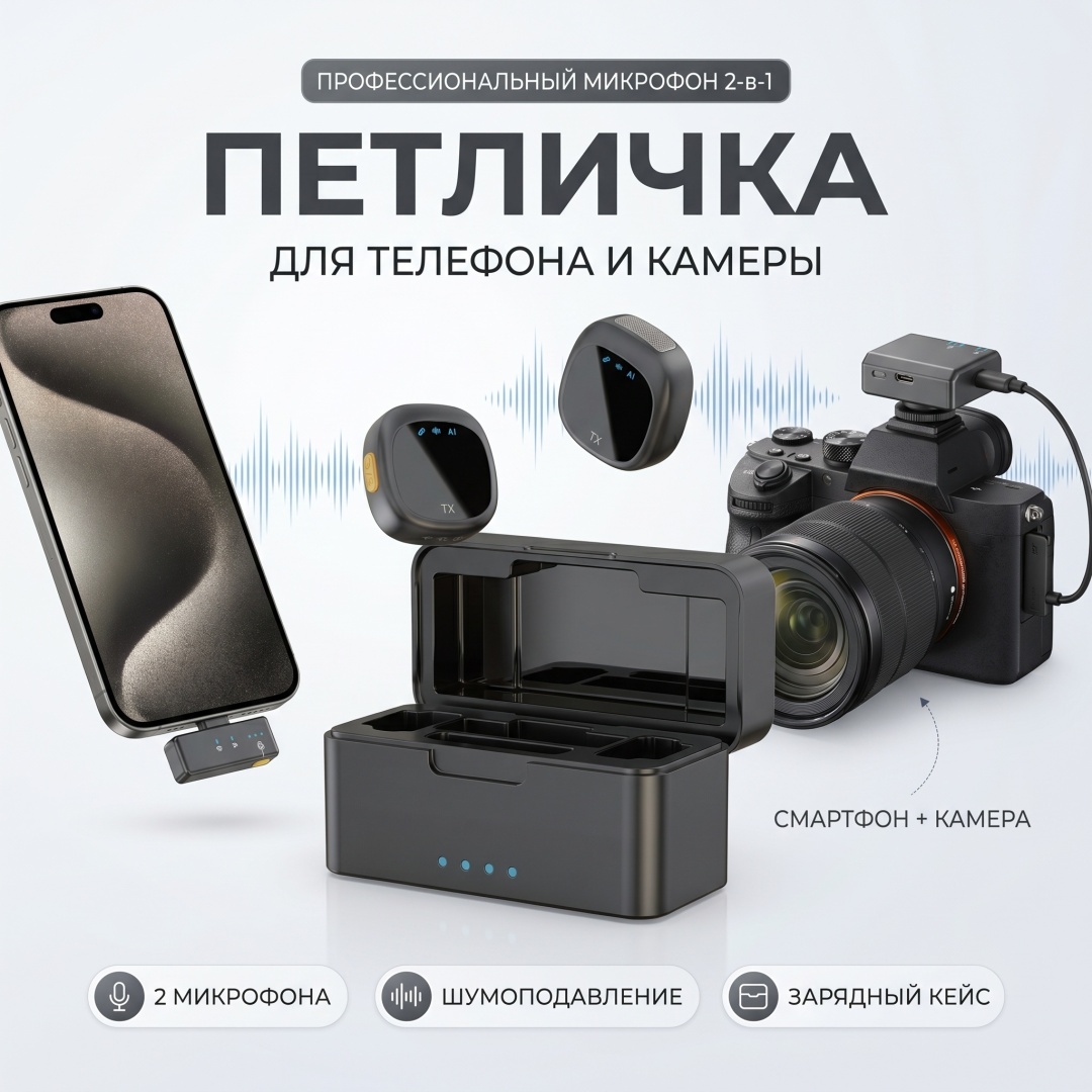 Беспроводной микрофон Alidel UltraMic AI Pro