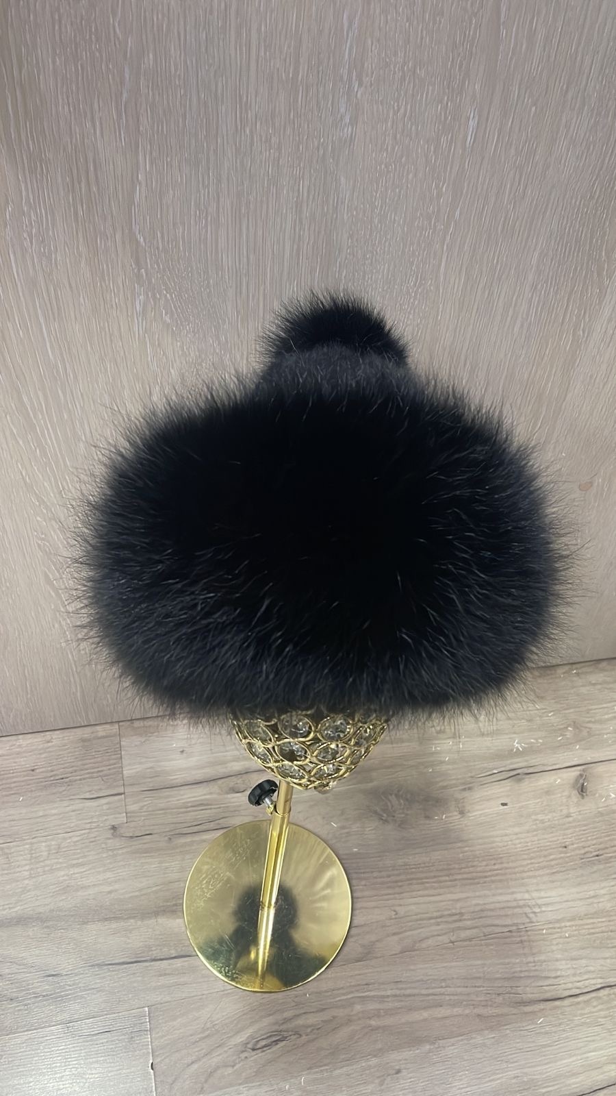 Шапка SemiFur размер 56, 57, 58, 59, черный