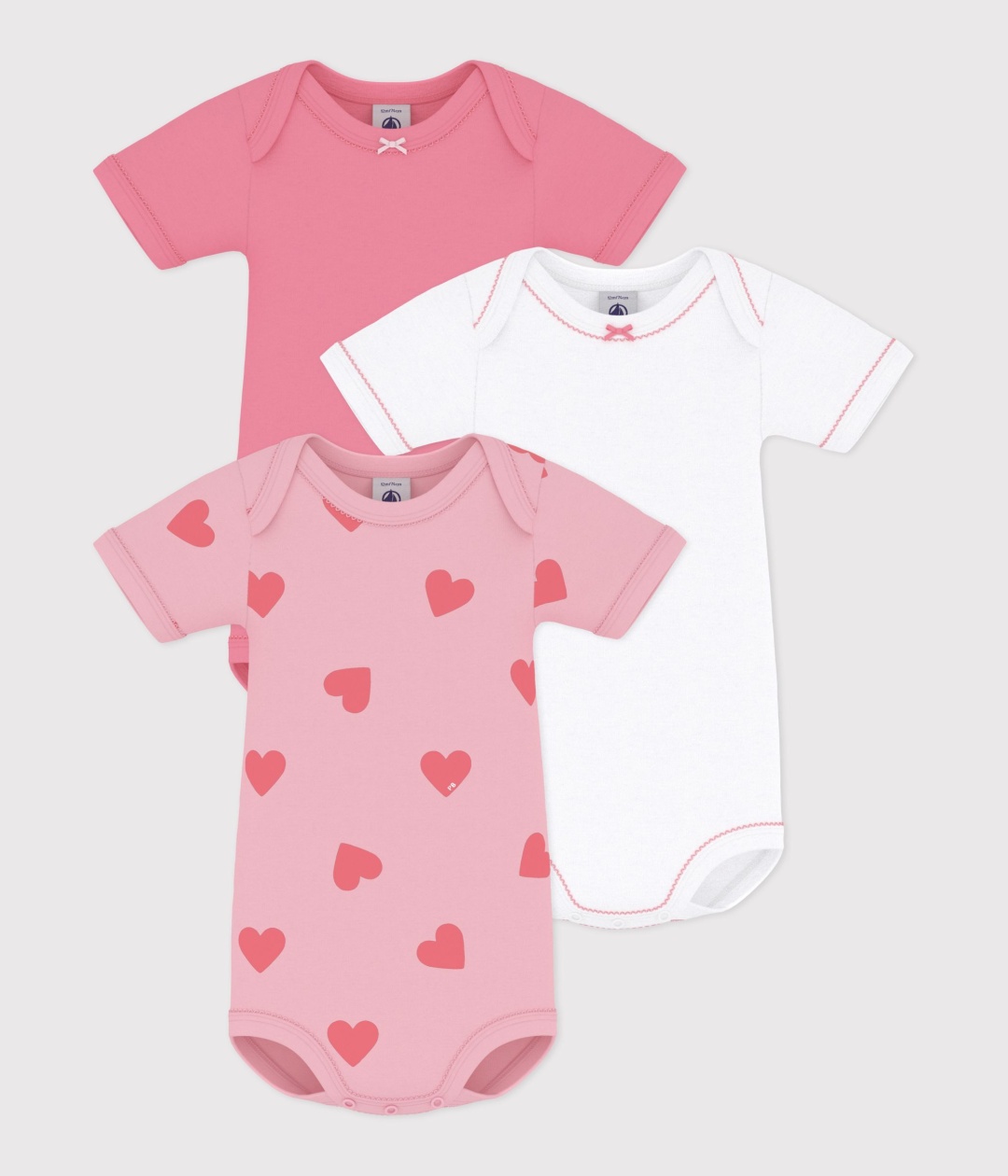 Набор боди Petit Bateau розовый