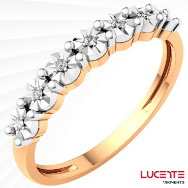 Lucente Бриллианты Якутии ZO-2D00433.14K.B_165 размер 16.5 вес 1.38 г золото, бриллиант