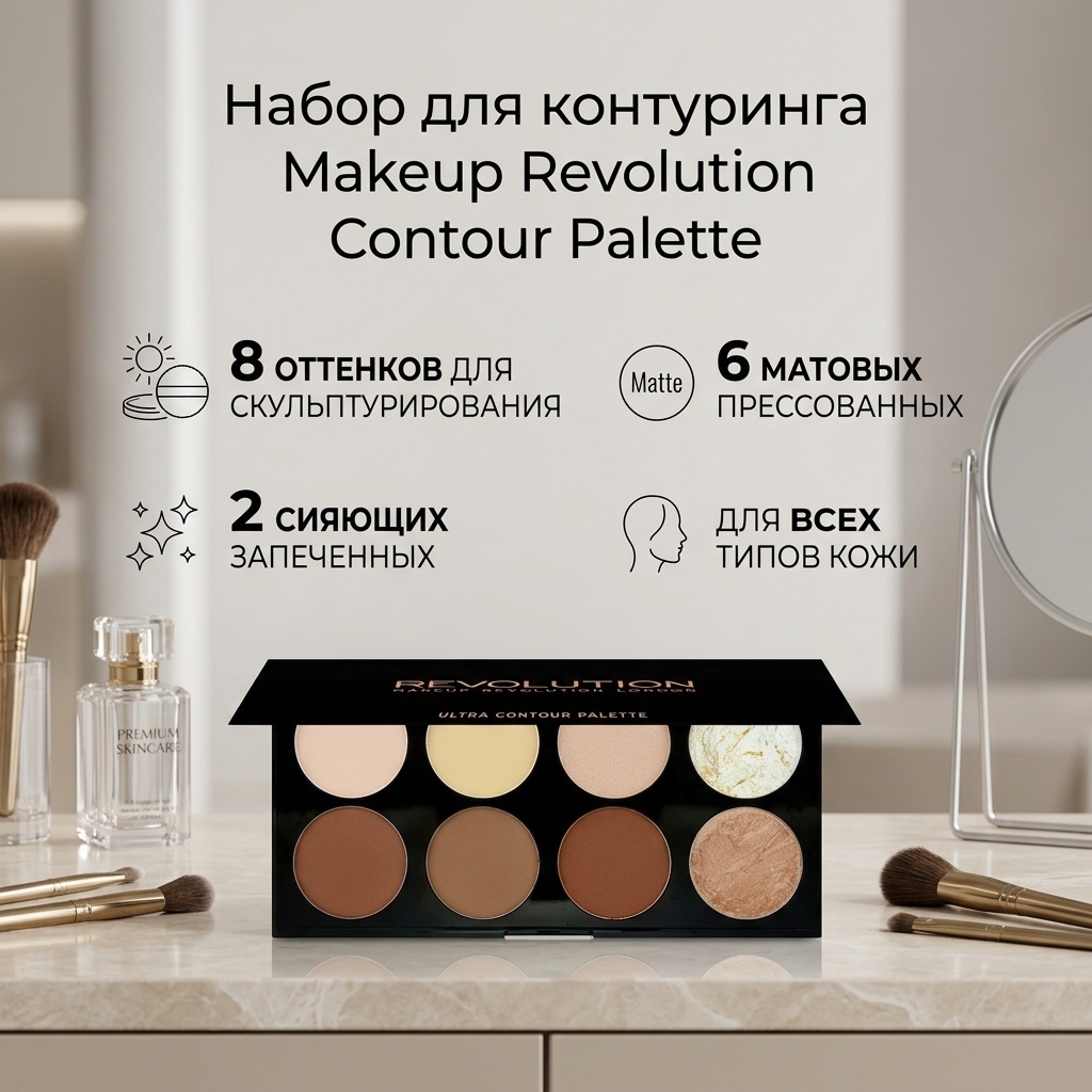 Makeup Revolution Makeup Ultra набор для контуринга Contour Palette