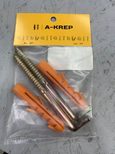 Набор крепежа (саморез, дюбель) A-Krep, 2 шт.