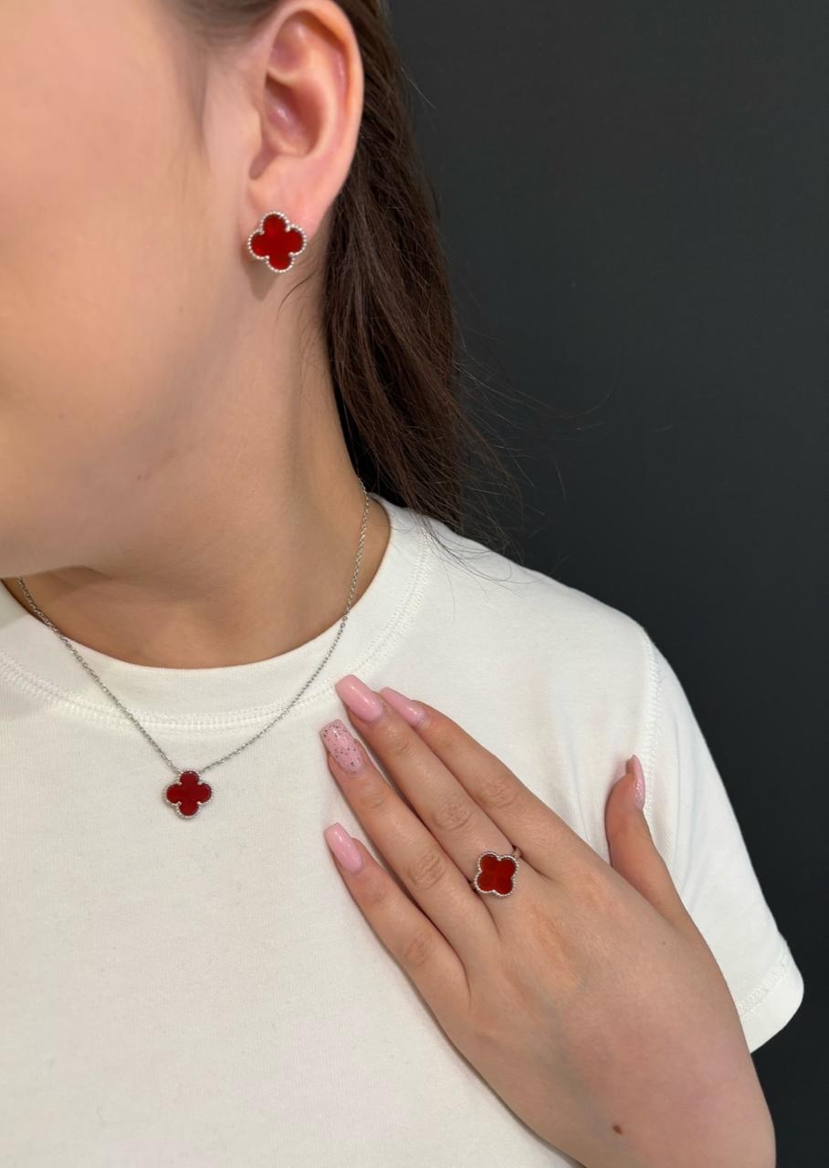 Серьги AJ 234000560006 вес 13.5 г серебро, сердолик