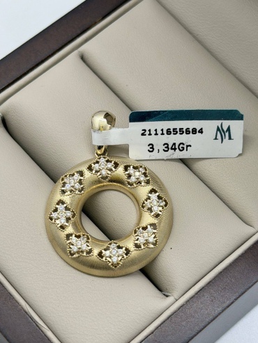 Подвеска DARI GOLD 646454 вес 3.34 г золото, фианит