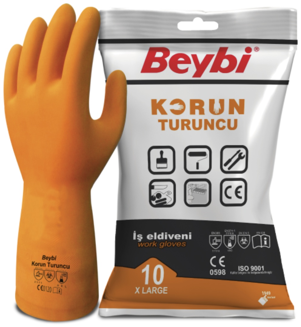 Beybi перчатки Рабочий KORUN Turuncu оранжевый 1 шт
