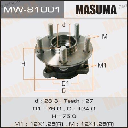 Masuma Подшипник Ступицы Колеса Со Ступицей (комплект) MW81001