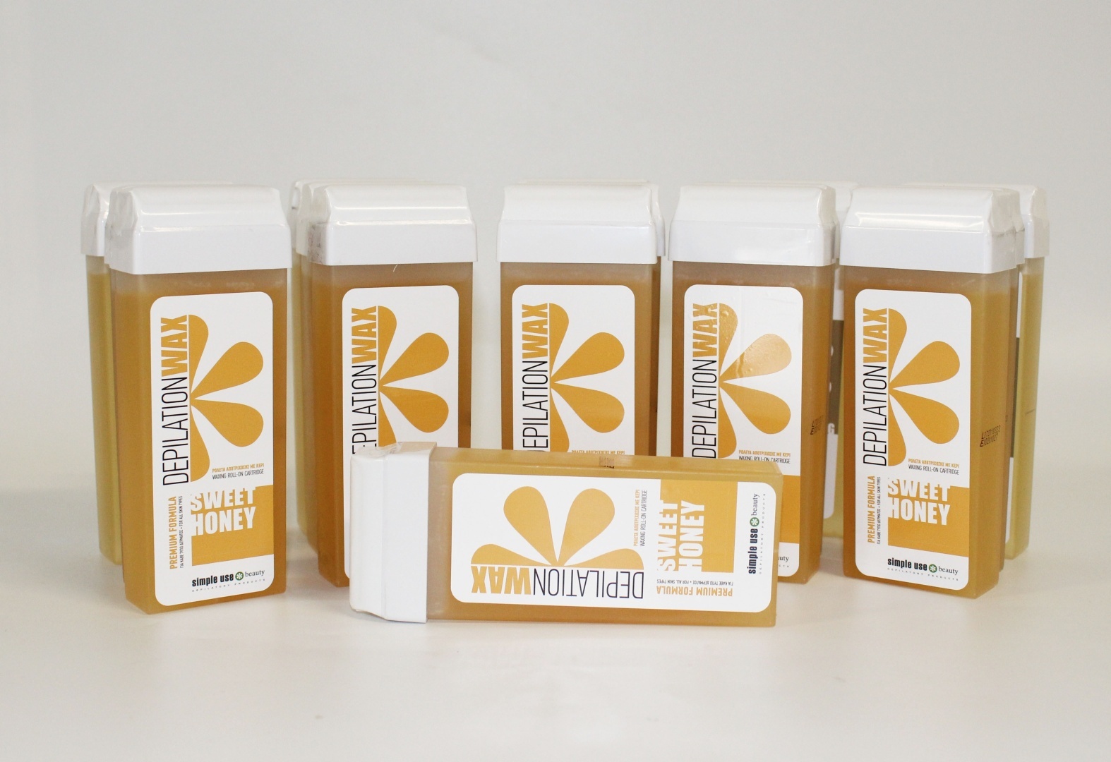 Воск гелевый Simple Use Beauty Воск для депиляции HONEY плотность мягкая в картридже 2400 мл