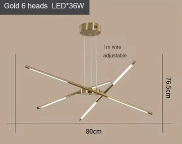 Люстра потолочная ADA LED, кол-во ламп: 6 шт
